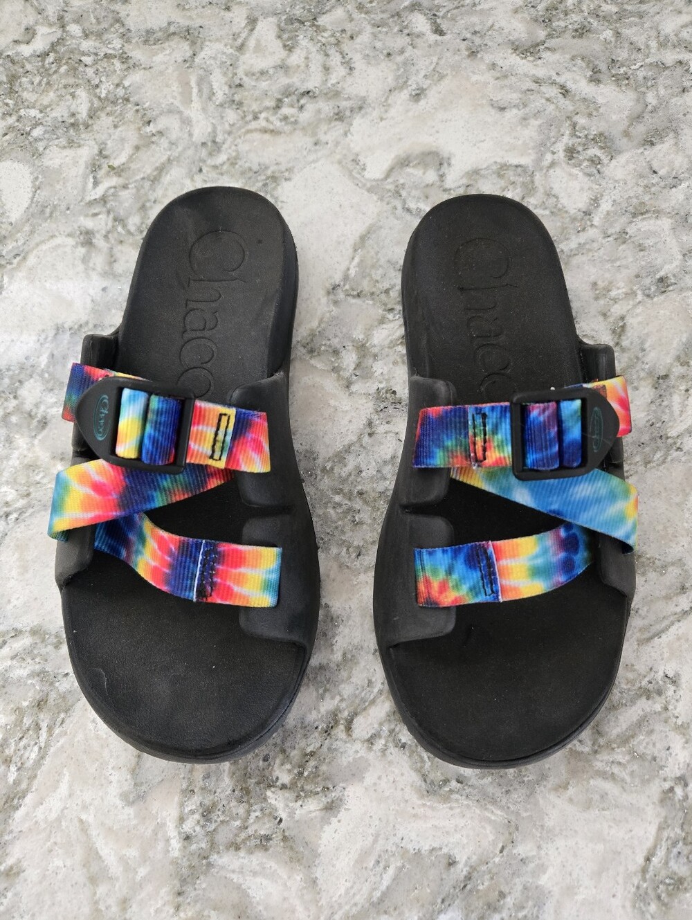 Chaco Chillos Tie-Dye Slide Sandals